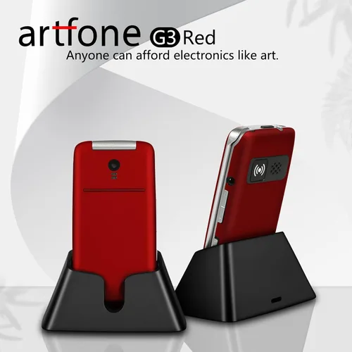 Miniatura 2 de artfone Teléfonos abatibles 4G Volte desbloqueados para personas mayores丨Botones grandes teléfono celular para ancianos y niños丨Sonido claro丨Botón