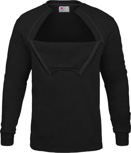 Miniatura 4 de ComfyChemoCHEMOWEAR - Camisa de manga larga con cremallera para hombre
