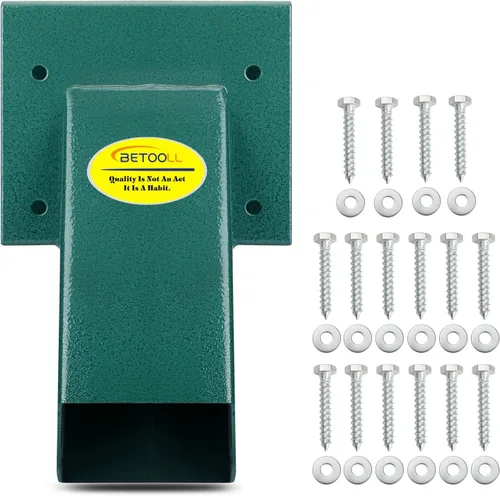 Miniatura 8 de BETOOLL - Juego de 2 soportes para columpio en forma de A con herramientas de montaje (verde)