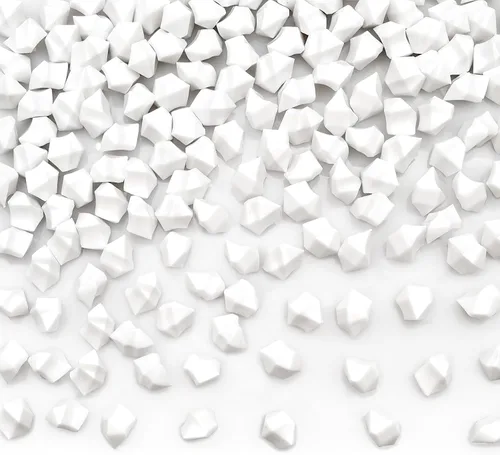 Relleno de jarrón blanco para decoración del hogar, cubitos de hielo triturados falsos, rellenos de jarrón, 150 cubos de hielo falsos reutilizables