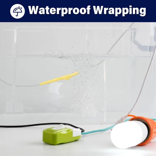 Miniatura 5 de Cinta eléctrica amarilla de vinilo – 3/4 pulgadas 60 pies, cinta eléctrica de PVC ignífuga, resistente al agua, clasificada hasta 600V, grado