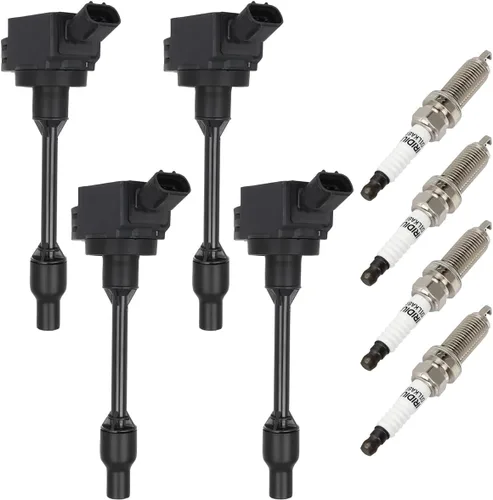Miniatura 31 de ECCPP UF765 4 bobinas de encendido con 4 bujías de iridio A4 Q5 2014-2020 l4 2.0L 1.8L UF765