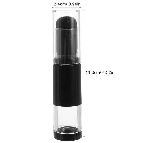 Miniatura 2 de VOSAREA Cepillo de polvo suelto recargable con dispensador de botellas tipo presión, cepillo de maquillaje portátil para viajes y aplicación