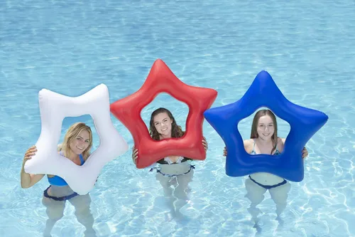 Miniatura 5 de Poolmaster American Stars - Flotadores inflables para piscina para niños y adultos