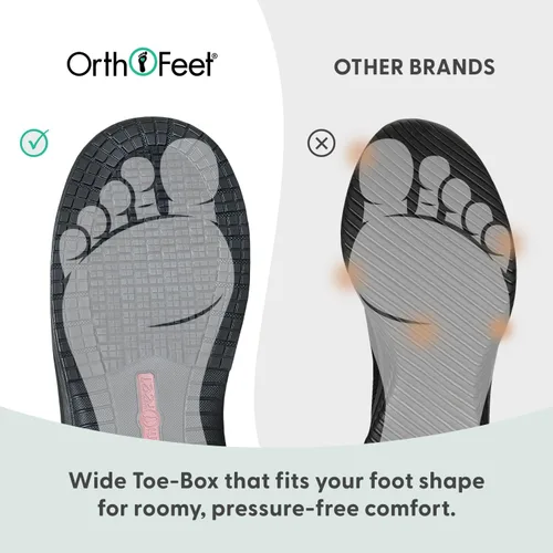 Miniatura 6 de Orthofeet Zapatos ortopédicos de trabajo de dolomita de cuero para hombre