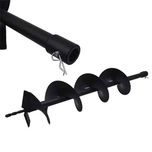 Miniatura 2 de Broca de taladro de 6 pulgadas con eje de 3/4 pulgadas, broca de jardín para plantación, broca de taladro de jardín, broca de poste con agujero