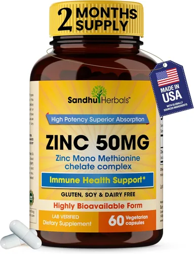 Miniatura 15 de Zinc 30mg con cobre, selenio y vitamina D3 60 cápsulas Magnesio, vitamina B6, complejo de biotina Suplementos de zinc quelado absorbible