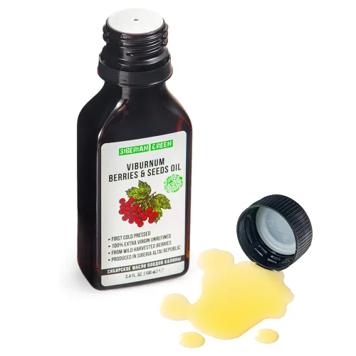 Miniatura 3 de Siberian Viburnum Kalyna - Aceite de semillas y bayas 100% natural extra virgen prensado en frío, 3.4 fl oz / 3.4 fl oz