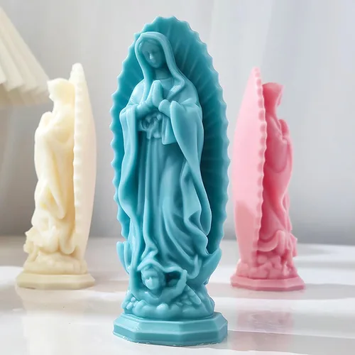 Miniatura 13 de Paquete de 4 moldes redondos de silicona para velas y chocolate, cilindro 3D y molde hecho a mano para velas y jabón