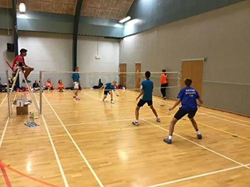 Miniatura 6 de Red de bádminton, juegos de bádminton para patios traseros con red de bádminton para patio trasero, red de bádminton portátil para torneo