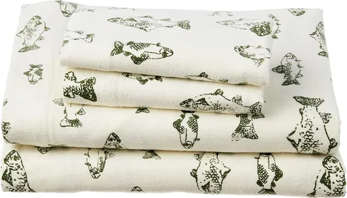 Miniatura 41 de Eddie Bauer - Sábanas de franela tamaño Queen, algodón resistente a las bolitas y arrugas, juego de sábanas con fundas de almohada y sábana ajustada