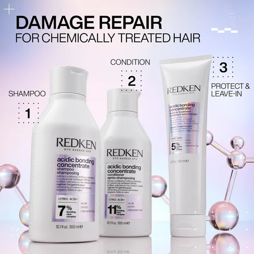 Miniatura 9 de Redken Bonding Shampoo for Damaged Hair Repair Strengthens and Repairs Weak and Brittle Hair Acidic Bonding Concentrate Safe for Color-Treated