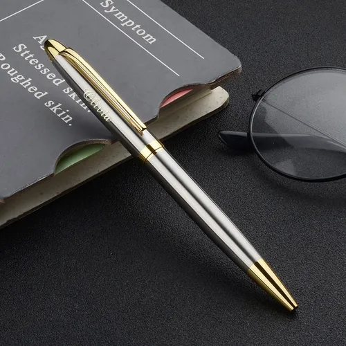 Miniatura 5 de EDSG Bolígrafos personalizados para hombres y mujeres, regalo personalizado, bolígrafos grabados para él, marido, papá, abuelo, bolígrafo Negro