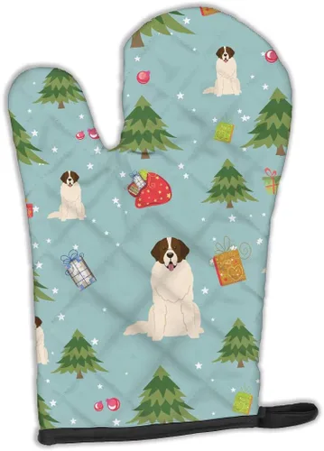 Miniatura 413 de Caroline's Treasures BB2732OVMT Dog House Collection Border Collie - Guante de horno grueso resistente al calor para sartenes calientes y horno