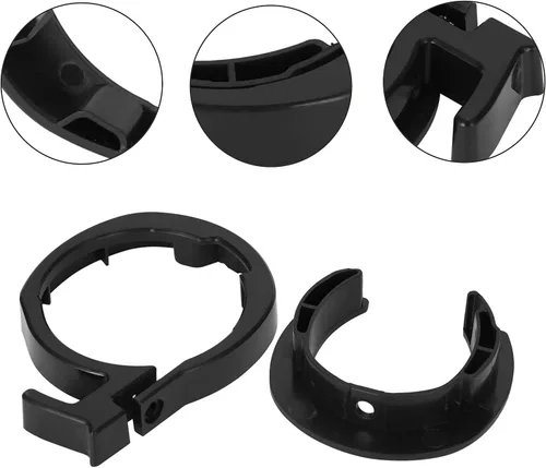 Miniatura 3 de Anillo de guardia plegable frontal redondo de bloqueo compatible con piezas de scooter eléctrico Ninebot MAX G30