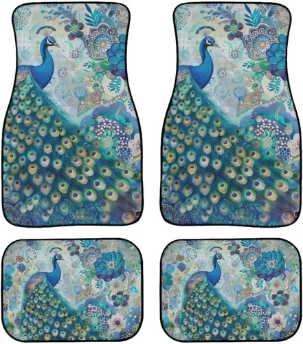Miniatura 36 de Showudesigns Alfombrillas de automóvil de colibrí, accesorios para asiento delantero y trasero, alfombrillas de ajuste universal para SUV, camiones