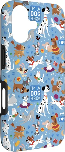 Miniatura 3 de Disney Funda azul para iPhone 17 con texto en inglés "Dogs I'm a Dogperson