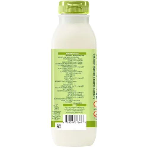 Miniatura 7 de Garnier Fructis Acondicionador suavizante para tratar con 98 % de ingredientes derivados naturalmente, aguacate, nutre y suaviza para cabello