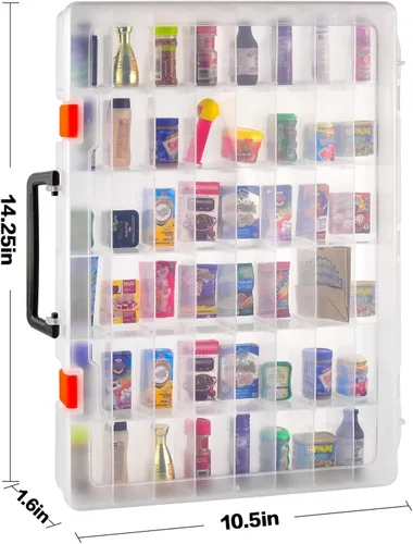Miniatura 2 de FULLCASE Estuche coleccionista compatible con Mini Brands 5 Surprise Series 1, 2, 3, 4, Mystery Capsule, juguete coleccionable en miniatura real