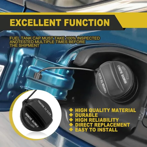 Miniatura 5 de Tapa de gasolina compatible con Honda Civic, Accord, Crosstour Fit Pilot CRV Odyssey Insight HRV 2007-2020, sustituye al equipo original 17670 T3W