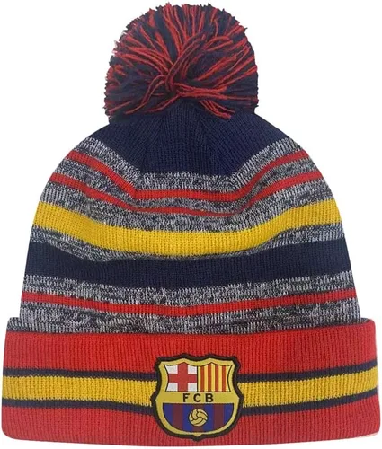 Icon Sports Gorro de equipo de fútbol – Gorro de punto oficial para adultos, para invierno, cálido, pompón, gorro casual para hombres y mujeres,