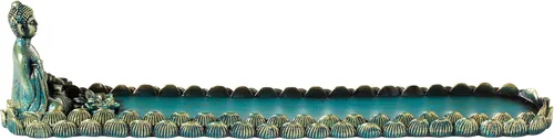 Miniatura 5 de Buda Sentado con Lotus Incienso Stick Holder Burner con colector de cenizas