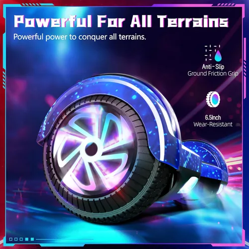 Miniatura 8 de SISIGAD Scooter, 6.5" Flash Wheels & Corlorful LED Lights, All for Girls Boys Kids Ages 6+ H-Star Azul