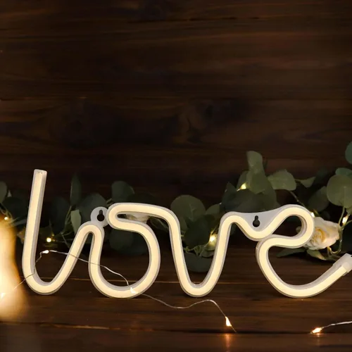 Miniatura 2 de Efavormart - Letrero de luz de neón de 13 pulgadas, luces LED reutilizables para decoración de pared, funciona con USB