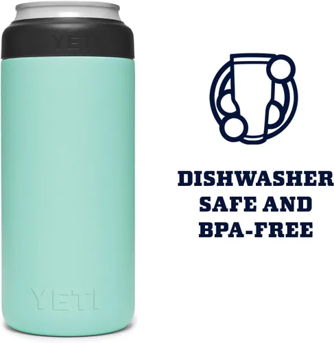Miniatura 5 de YETI Rambler Aislador de Latas Delgadas Colster de 12 oz. para Latas de Hard Seltzer Delgadas, Seafoam (SIN INSERTO DE LATA)