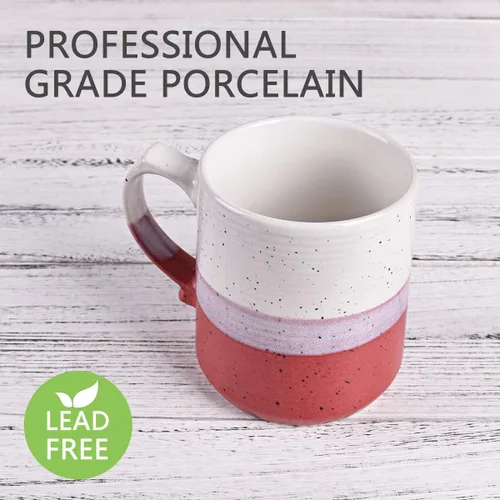 Miniatura 3 de Bosmarlin Taza de café grande de cerámica, taza de té grande para oficina y hogar, 21.5 onzas, apta para lavavajillas y microondas, 1 unidad
