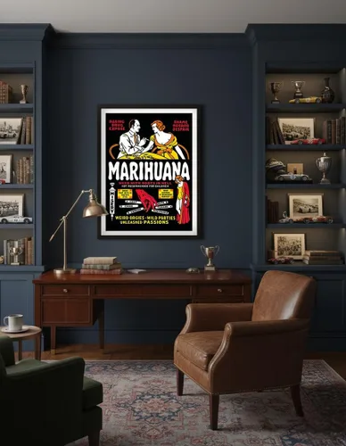 Miniatura 5 de Marihuana - Weed with Roots in Hell - Orgías extrañas - Fiestas salvajes - Pasiones desatadas - Póster de película vintage por Dwain Esper c.1936