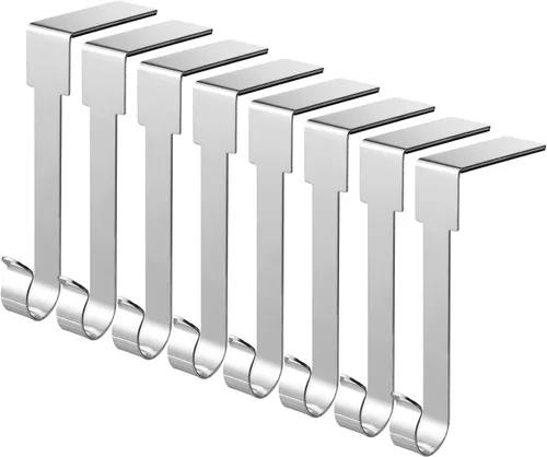 Miniatura 7 de 6 piezas de soportes para calcetines de Navidad para repisa, ganchos para colgar calcetines de metal, ganchos para ornamentos navideños, clips