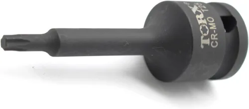 Miniatura 4 de TEMO T25 3 pulgadas de largo Torx Star 6 puntos Negro Impact Bit Socket Herramienta de reparación automática 1/2 pulgada Square Drive