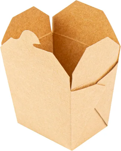 Miniatura 8 de Restaurantware Bio Tek - Cajas chinas de 8 onzas para llevar, 25 cajas de comida a prueba de grasa, con bloqueo de pestañas, papel kraft
