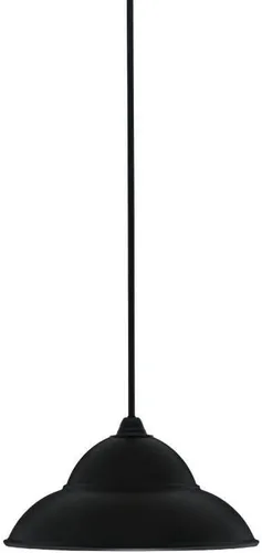 Miniatura 254 de Toltec Lighting Paramount - Mini colgante de 1 luz en acabado negro mate con cristal de arte perla de 7 pulgadas y estilo negro