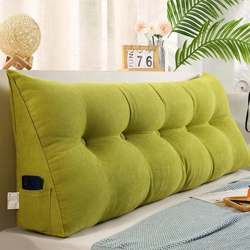 Miniatura 11 de Almohada de cuña de lectura triangular Queen, cojín de respaldo para cabecero reclinable, almohada de lectura, cojín triangular para posicionamiento