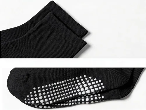 Miniatura 2 de Eohak 6 Pairs Baby Non Slip Grip Ankle Socks Grip Crew Socks with Anti Skid Soles for Infants Toddlers Kids Boys Girls