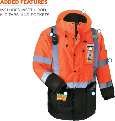 Miniatura 7 de Ergodyne 8384 Parka térmica tipo R Clase 3