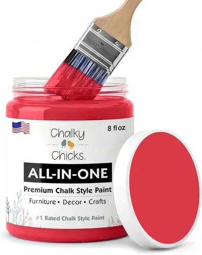 Miniatura 193 de Chalky Chicks - Pintura mate a la tiza, no requiere lijado, 4 onzas líquidas, color gris oscuro (Gun Metal Gray), para muebles, pintura sin Gris