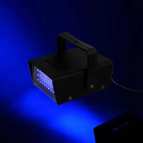 Miniatura 9 de Efavormart - Mini luz estroboscópica de 35 W con 24 LED azules brillantes, luz vertical de escenario con flash variable y control de velocidad