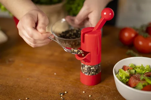 Miniatura 4 de Kuhn Rikon – Molinillo Ratchet de alto rendimiento, Rojo