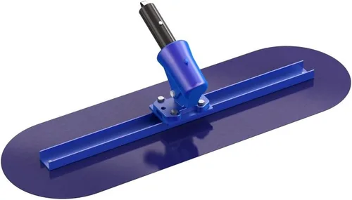 Bon 22-525 - Paleta de acero azul de extremo redondo de 36 x 12 pulgadas con soporte de engranaje helicoidal