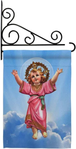 Miniatura 8 de Bandera de arpillera para el jardín de divine Baby Jesus, religiosa, fe, esperanza, gracia, paloma, religión cristiana, Pascua, pequeño, regalo