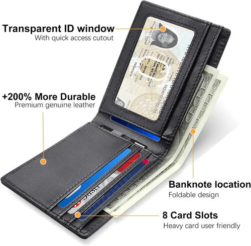 Miniatura 3 de Cartera para azulejos, Negro -, Bifold