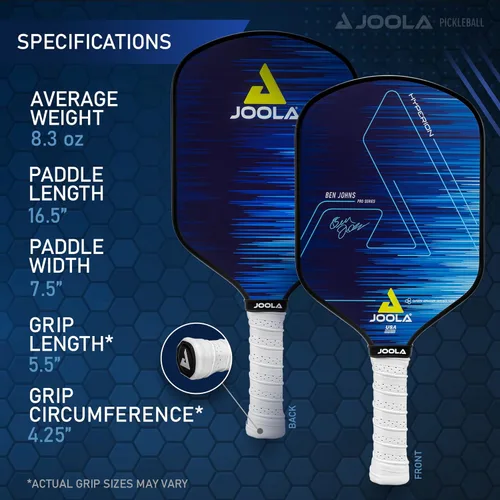 Miniatura 5 de JOOLA Ben Johns CAS 16mm Carbon Fiber Pickleball Paddle - CAS Surface Tech - Control & Power Paddle - USAP Approved - Aero Curve - Feel-Tec Pure