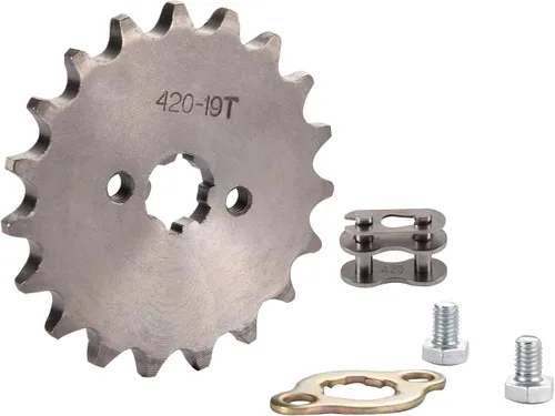 Miniatura 9 de WOOSTAR Motocicleta 420-10T Piñón delantero 0.787 in para 50cc 70cc 90cc 110cc 125cc Dirt Pit Bike Mini Bike ATV 4 ruedas ciclomotor