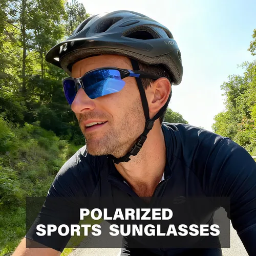 Miniatura 2 de Sports Polarized Sunglasses for Men Cycling Running Fishing UV Protection Sun Glasses Lightweight Half Frame Goggles