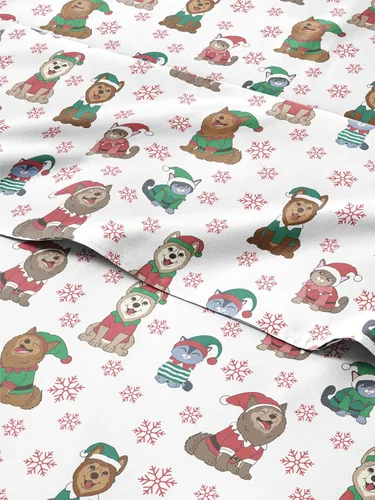 Juego sábanas navideñas 3 piezas, esquinas tipo bolsillo profundo, suave, no se arruga, de invierno, para niños y niños pequeños, bonito diseño