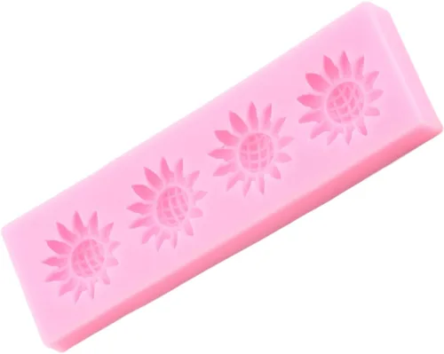 Miniatura 7 de Moldes de silicona para fondant de girasol para decoración de tartas, decoración de cupcakes, caramelo y goma de mascar de chocolate, arcilla