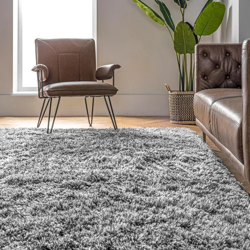 Miniatura 9 de nuLOOM Kristan Modern Shag - Alfombra decorativa, 3 x 5, color gris